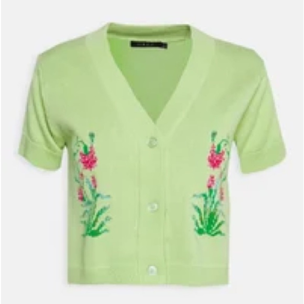 Obey Pistachio Green Crop Top - Picture 2 of 6